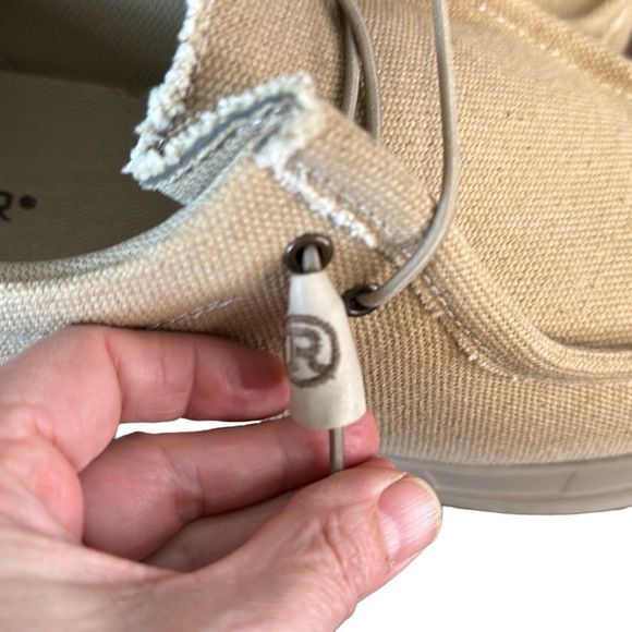 Roper Chillin’ Mens Tan Canvas Slip on Loafer Comfort Shoes 14 - Picture 7 of 16